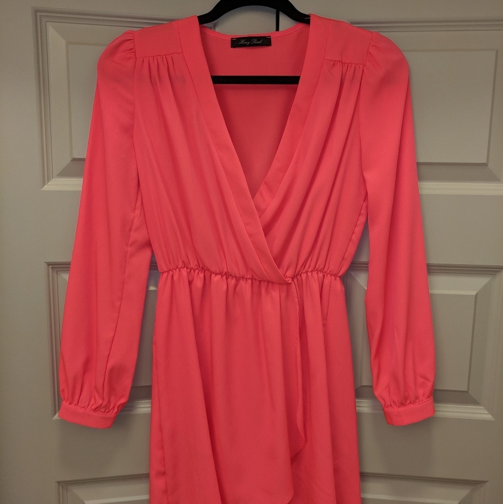 Hot pink dress